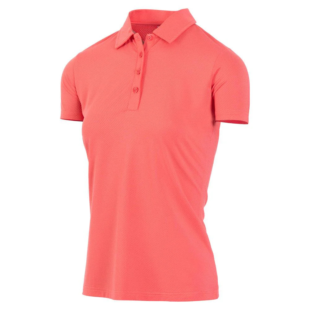 Ladies Honeycomb Jacquard UV Protection Polo Shirt