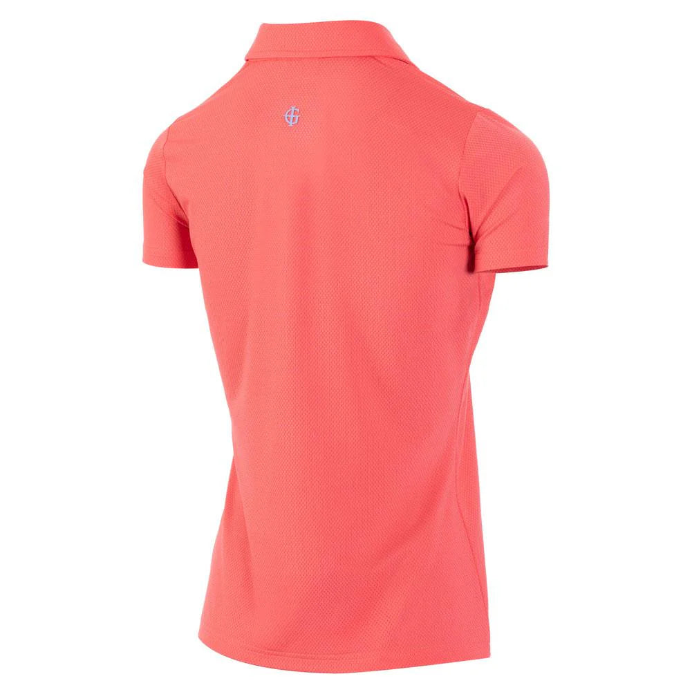 Ladies Honeycomb Jacquard UV Protection Polo Shirt