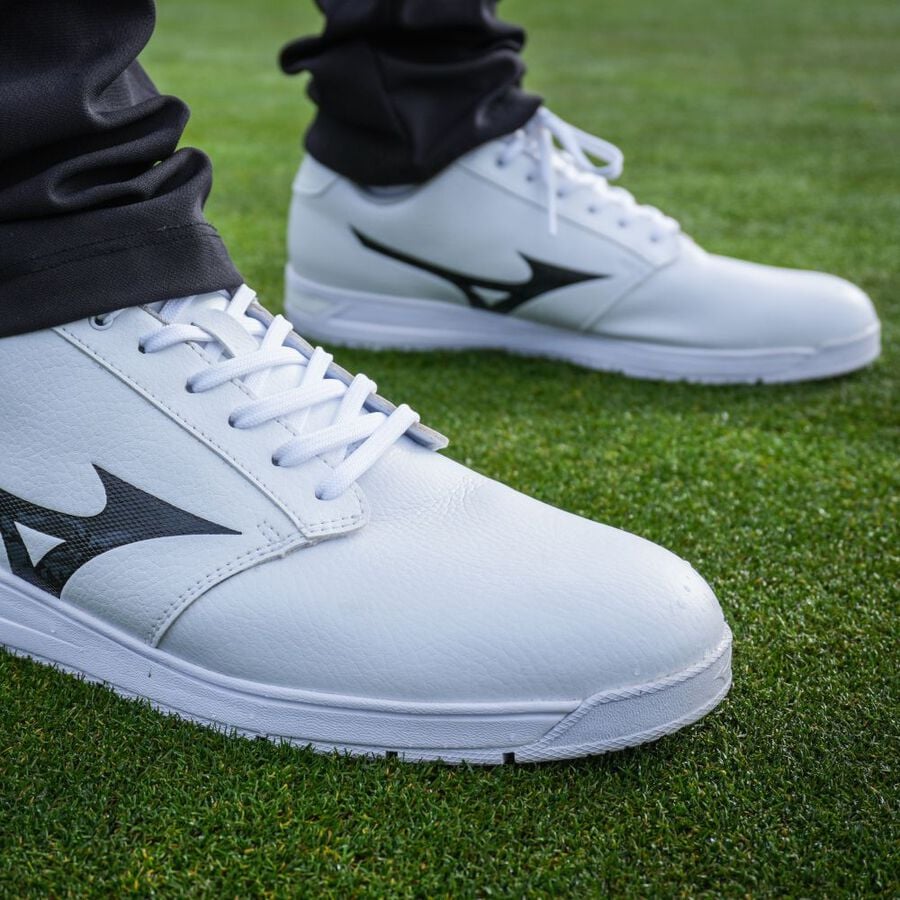 Mizuno G-Style Golf Shoes - Black and White