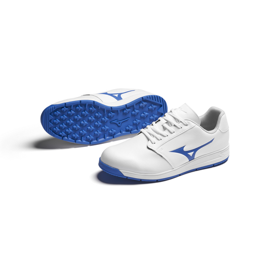 Mizuno G-Style Golf Shoes - White and Blue | E