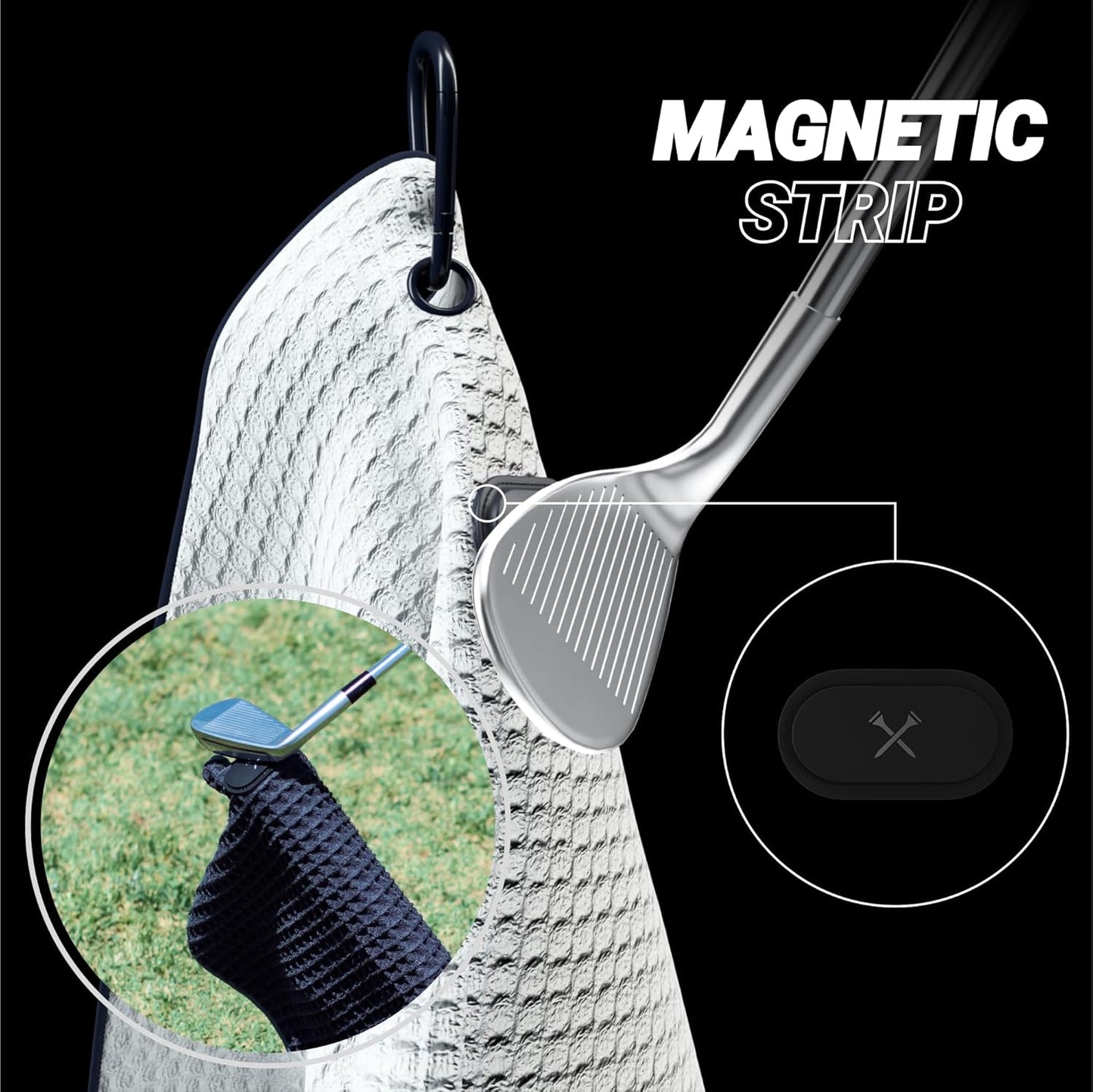 Blue Tees | Magnetic Golf Towel