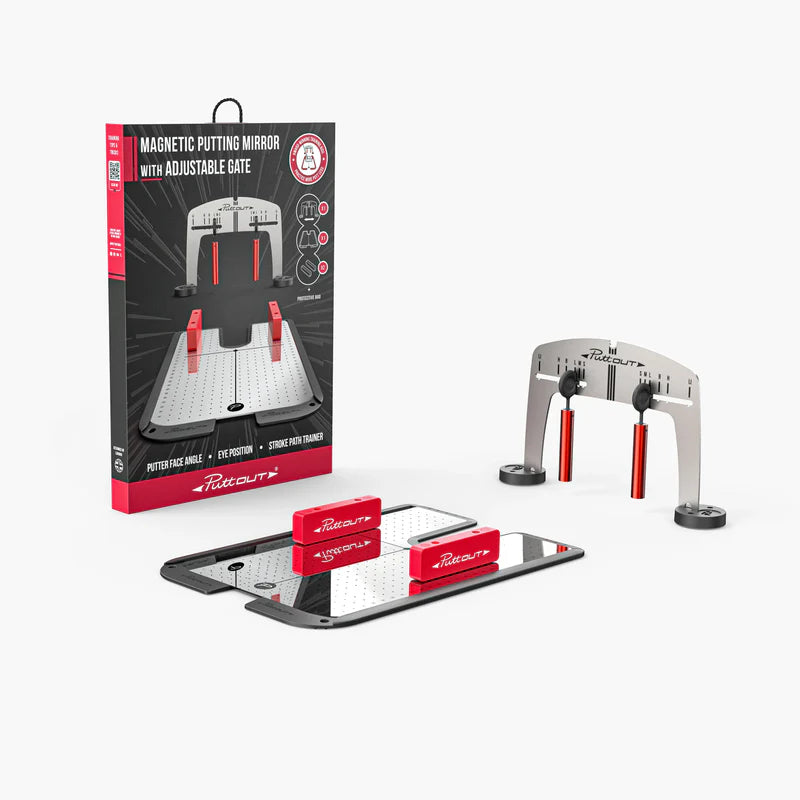 CHAMPKEY Professional Magnetic Putting Mirror With Golf Putting
