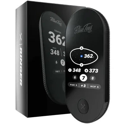 Blue Tees | Ringer Handheld Golf GPS Black