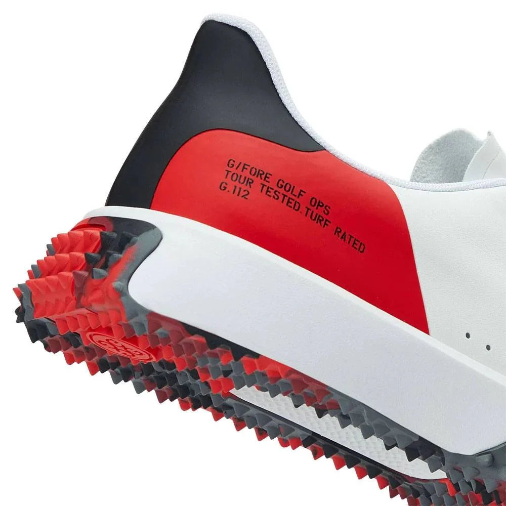 G/FORE Men's Colour Block Camo Sole G.112 Golf Shoe - Snow/Poppy | WOR