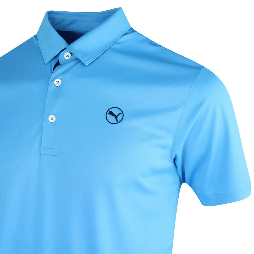 PUMA Golf Shirt Pure Solid Polo - Aqua Blue