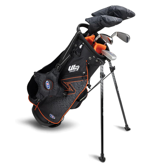 UL7 51 5 Club Stand Set, All Graphite, Black/Orange Bag | US Kids Golf