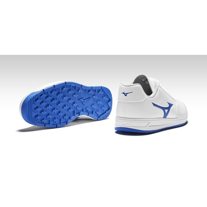 Mizuno G-Style Golf Shoes - White and Blue | E