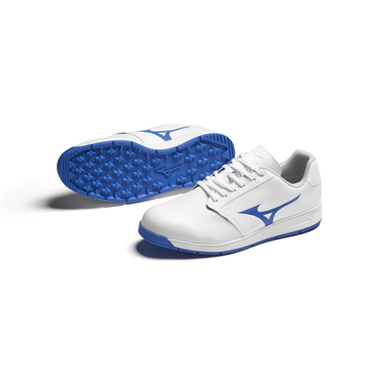 Mizuno G-Style Golf Shoes - White and Blue | E