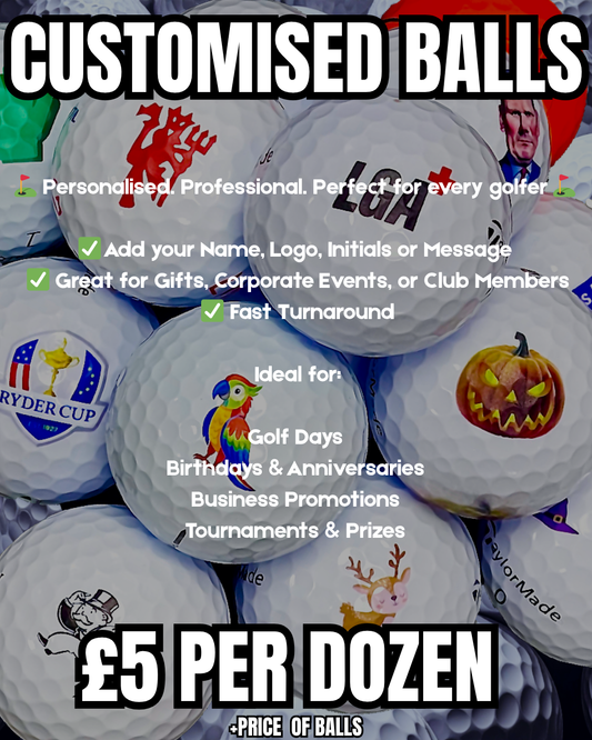 Customised Golf Balls | Personalised with Text or Image
