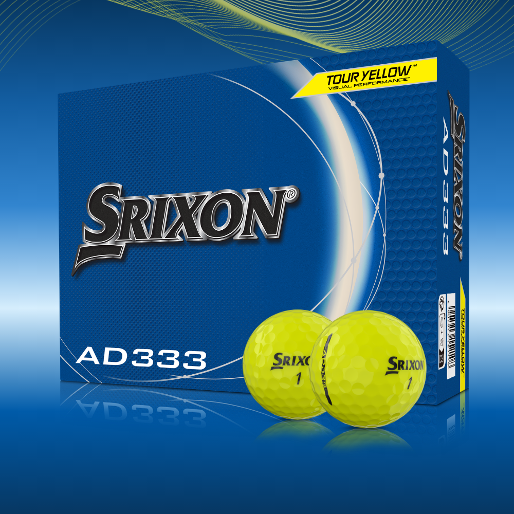 Srixon AD333 Yellow Golf Balls - 1 Dozen