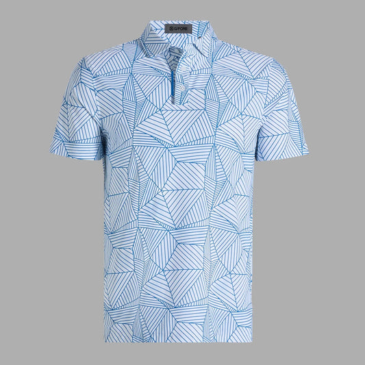 G/FORE | Geometric Tech Pique Polo