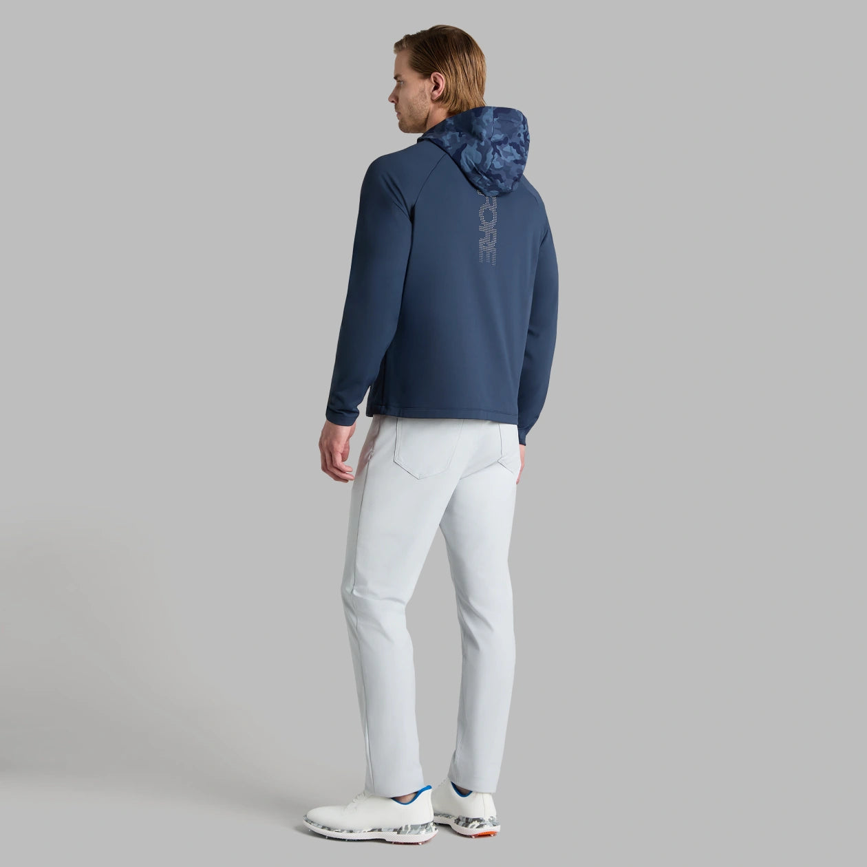 G/FORE | Hybrid 1/4 Zip Hooded Pullover