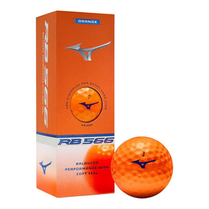 Mizuno RB666 Golf Balls Orange - 1 Dozen