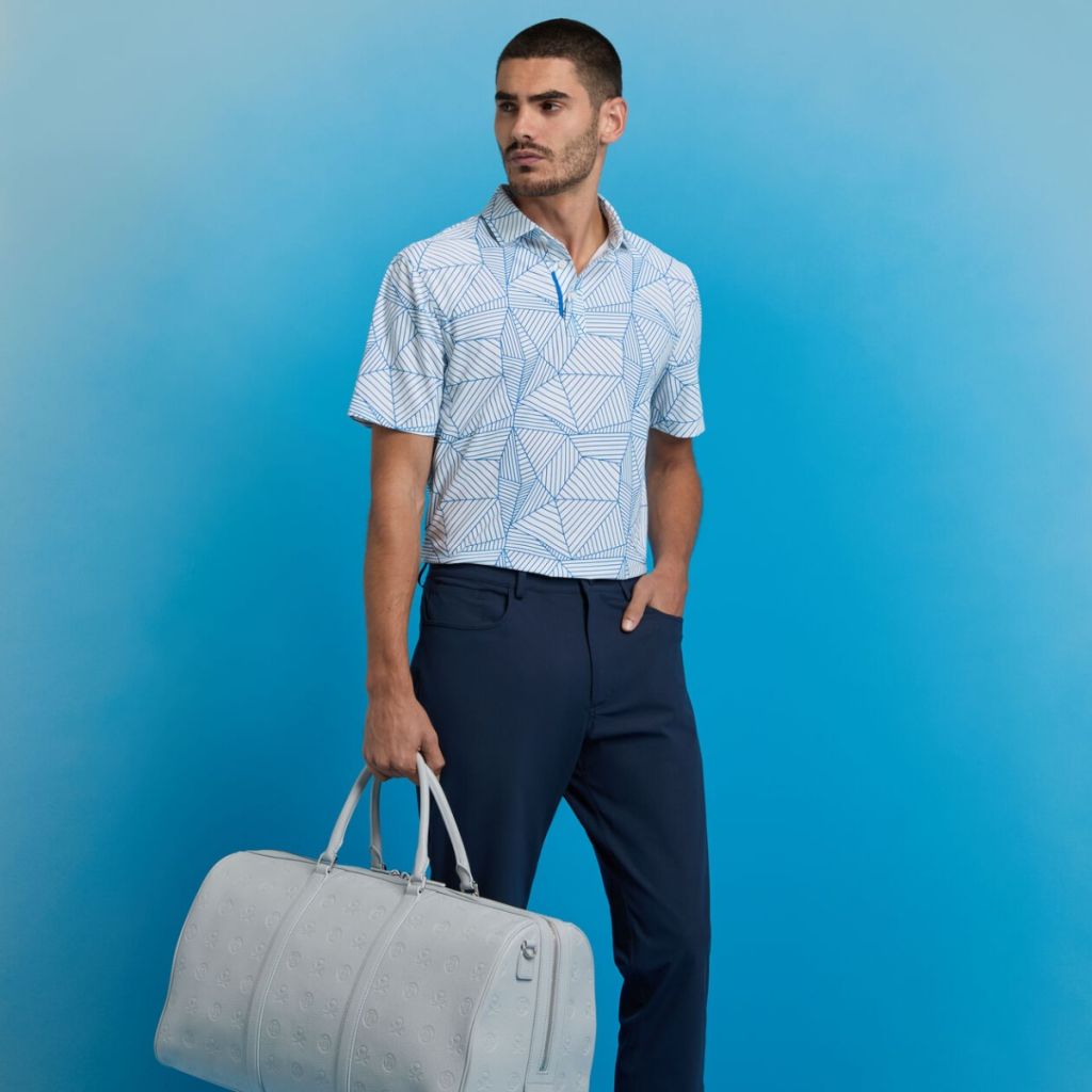 G/FORE | Geometric Tech Pique Polo