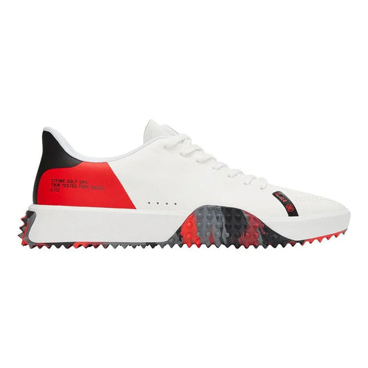 G/FORE Men's Colour Block Camo Sole G.112 Golf Shoe - Snow/Poppy | WOR