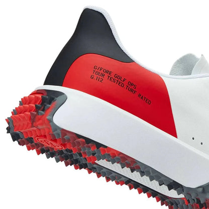 G/FORE Men's Colour Block Camo Sole G.112 Golf Shoe - Snow/Poppy | WOR