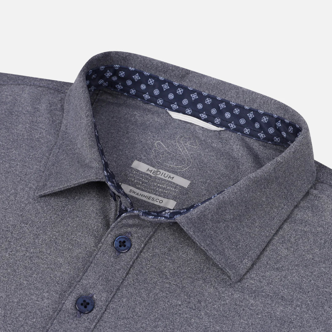 Swannies | James H Polo - Navy Heather
