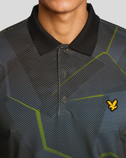 Golf Geometric Print Polo | Lyle & Scott