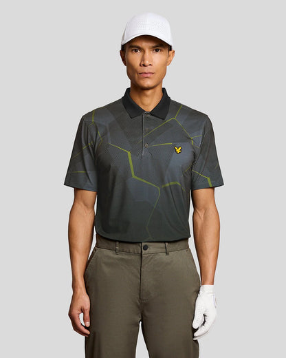 Golf Geometric Print Polo | Lyle & Scott